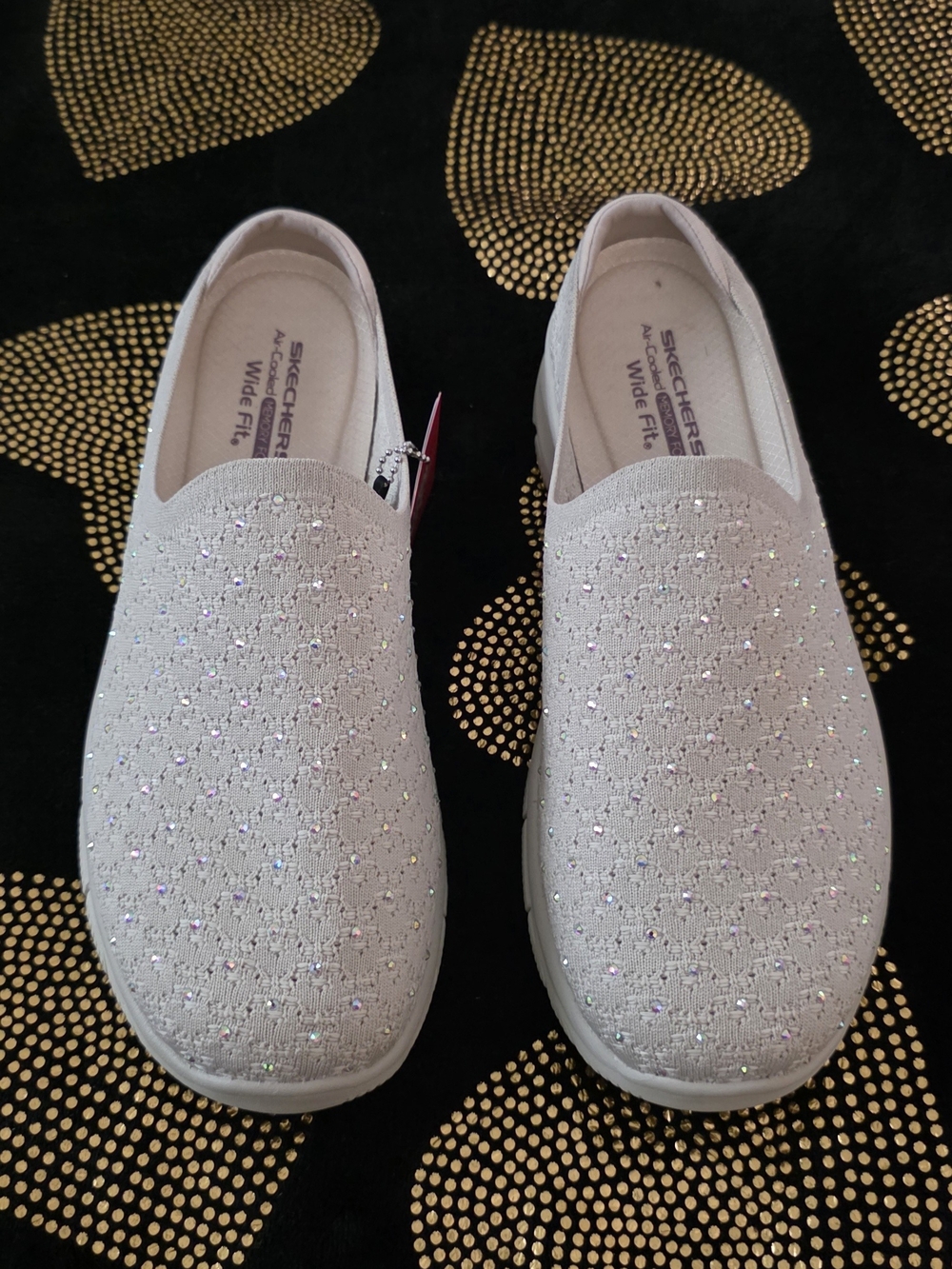 Skechers Women's Sparkle Slip-On Sneakers